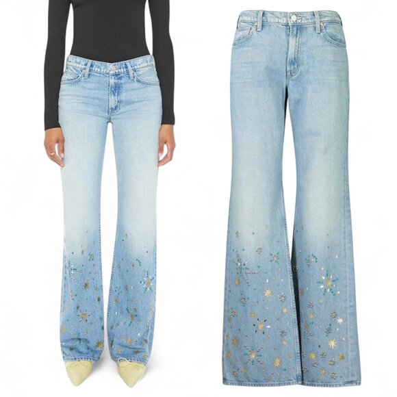 MOTHER Superior The Bookie Heel Bootcut Jeans Righteous Gemstones Size 24 - Picture 1 of 13